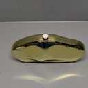 Acrylic Clutch Purse for Women Evening Bag, Irregular Shell Acrylic Purse Box Clutch with Chain for Party Wedding Prom (Gold)