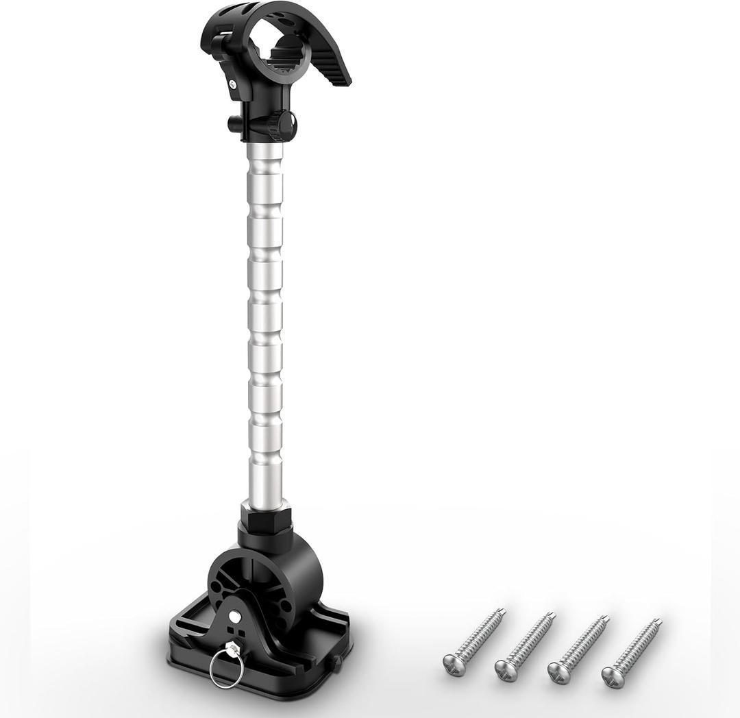Trolling Motor Stabilizer Mount 1862060 MKA-60 Compatible With Minn Kota Terrova/Riptide Terrova/Ulterra/Riptide Ulterra/PowerDrive/Riptide PowerDrive Black With 4 Installation Screws