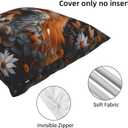 Art Deco William Morris Abstract Vintage Floral Fox Pillow Throw Pillowcase Decoration Throw Pillowcase Abstract Cushion Cover Sofa Office Outdoor Home 18x18 inches Set of 1