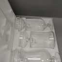 MyGift Clear Glass Apothecary Jars with Lid, Decorative Footed Vase, Candy Buffet Containers, Set of 3