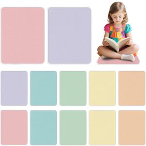 12Pcs Classroom Sitting Floor Seats,16.5 * 12.5inch Carpet Squares for Classroom, Classroom Decor sit Spots,Non-Slip Floor Cushion,Suitable for Nurseries and Kindergartens School Classrooms Family (Multiple Colors)