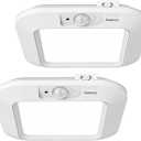 2 Pack Battery Operated Ceiling Light Motion Sensor Shower Light, Wireless Closet Lights 6000K LED Bathroom Shower Lamp, Motion Activated Ceiling Lamp for Bathroom Closet Cabinet(Battery Not Included)