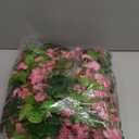 Lvydec Wisteria Artificial Flowers Garland, 4 Pcs Total 28.8ft Artificial Wisteria Vine Silk Hanging Flower for Home Garden Outdoor Ceremony Wedding Arch Floral Decor (Pink)