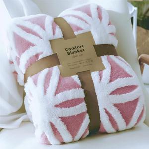 LOMAO Sherpa Fleece Blanket Cozy Soft Throw Blanket for Women Men Dual Sided Blanket Gift for Mom Mothers Day Couch Sofa Bed Blanket (Pink,51x63)