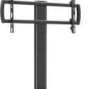 Universal Swivel TV Stand/Base Table Top Stand 40 to 86 inch TVs 110 Degree Swivel, 5 Level Height Adjustable, Heavy Duty Tempered Glass Base, Holds up 132lbs Screens, HT04B-003