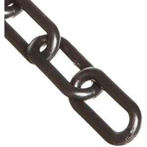 Mr. Chain Plastic Barrier Chain, Black, 2-Inch Link Diameter, 50-Foot Length (50003-50)