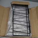 Candy Display Rack, Chip Rack Display Stand, Wire Metal Snack Shelf for Stores, Kitchen, Office, 2 Pack, Black