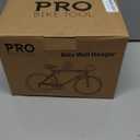 PRO BIKE TOOL Bike Rack Garage Wall Mount - Durable Alloy Bicycle Storage System with Adjustable Hook Hanger for Indoor Use - Ideal for Road, MTB, and Hybrid Bikes - Holds Up to 48.5 lbs, Black