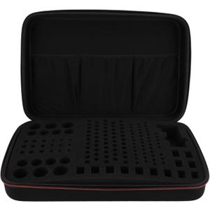 Battery Organizer Storage Case Battery Organizer Storage Holder Case Large Capacity Battery Carrying Case Bag for AA C D 9V 3V Lithium Battery and Tester
