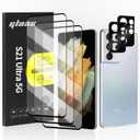 for Samsung Galaxy S21 Ultra Glass Screen Protector + Camera Lens Protector, 9HD Tempered Glass, Case Friendly, Anti Scratch Bubble Free Ultra Resistant