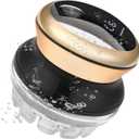 KEMEI Professional Hair Clippers for Men, Automatic Circular Hair Trimmer, Cordless Self-Haircut Kit with LED Display, KM-887 Gold