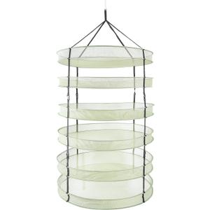 iPower Collapsible Breathable Mesh Herb Drying Rack for Buds & Hydroponic Plants with Sturdy Support, Heavy Duty Hang Dryer Net