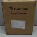Bonsaii 10-Sheet Cross Cut Paper Shredder, 5.5 Gal Home Office Heavy Duty Shredder for Credit Card, Staple, Clip with Transparent Window(C209-D)