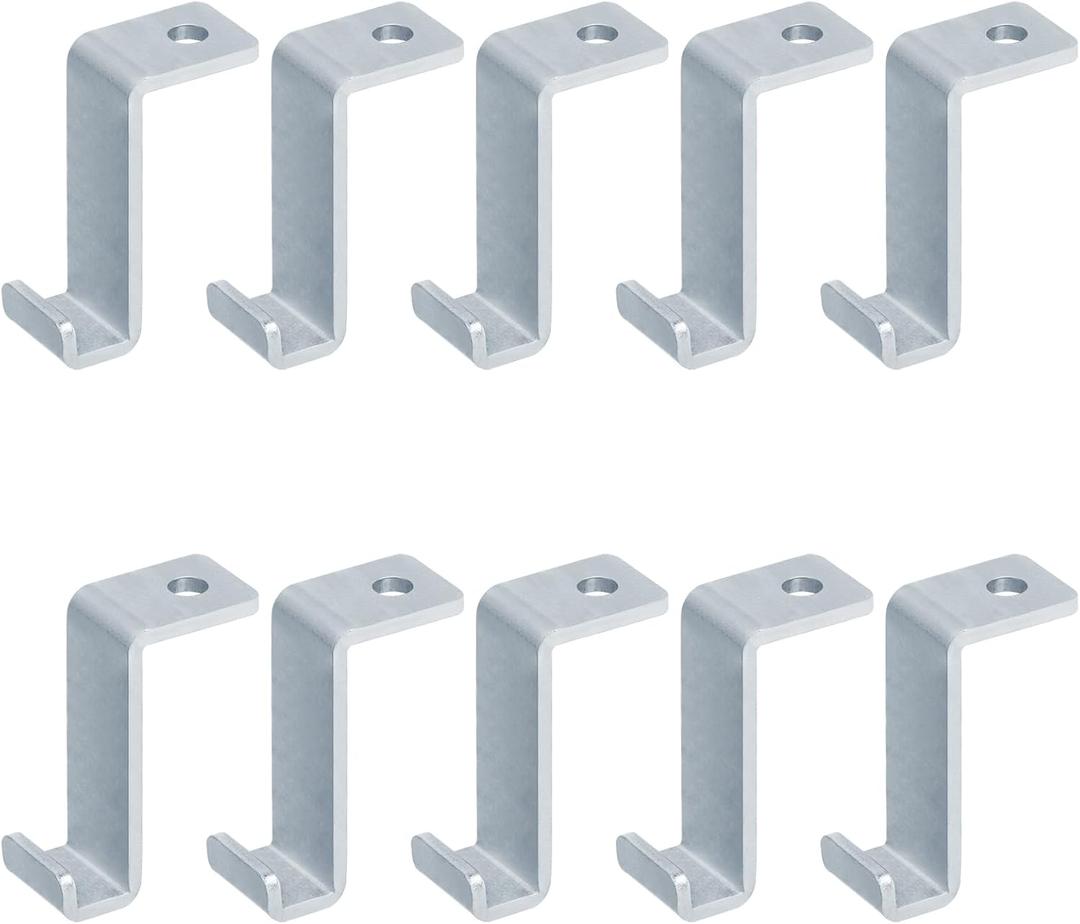 GBGS 10 Pack 3-1/4" Heavy Duty Steel J Hook, Width:3/8" Clevis Hanger for Strut Channel