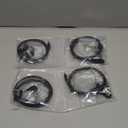 Caroo Walkie Talkie Headset Earpiece 1 Pin Covert Acoustic Tube with PTT Mic Compatible with Cobra CXT195 CX112 ACXT1035r ACXT145 ACXT545 PX655 RX385 RX685 Walkie Talkies Two Way Radio 4 Pack