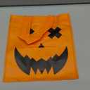 Elcoho 30 Packs Halloween Non-woven Bags 8x8 Inch Pumpkin Bags Trick or Treat Bags Party Goody Tote Gift Bag with Handles Party Favors, 10 Styles