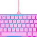 Glorious Gaming GMMK 2- Pink Gaming Keyboard - TKL Mechanical - Custom 65% - Compact Low-Profile - Hotswap w/Cherry Mx Style - Double Shot Keycaps & Linear Switches - PC Gaming Setup Accessories