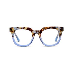 Peepers by PeeperSpecs Oprah's Favorite Women's Showbiz Oversized Blue Light Blocking Reading Glasses - Blue Quartz/Blue +2.75
