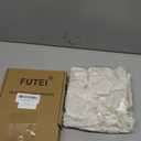 FUTEI Cream Flannel Throw Pillow Covers 16x16 Inch Set of 2,Soft Crushed Dimensional Textured Cushion Cases,Modern Home Decor for Couch Living Room