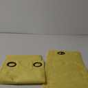 2 Panel Yellow Window Curtains – 36"x27" Each Panel – Short Grommet Top Drapes for Kitchen, Bathroom, Café or Small Windows – Light-Filtering, Easy Care Fabric3