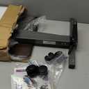 ProHeal Medical Overbed Table with Wheels and Adjustable Height - Mahogany Color Rolling Over Bed Bedside Table for Hospital and Home Use