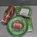 JOYIN Football Game Day Party Supplies Pack-18 Football Themed Cups, 18 Plates (9 inches), 36 Napkins and 2 Tablecloths Football Party Decorations