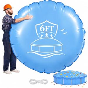Hungdao 12 x 12 ft Pool Pillows for Above Ground Round Pool Air Pillow Winter Swimming Inflatable Accessories for Closing Winter Kit Outdoor Ice Equalizer Support Swimming Covers
