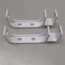 MYCENSE 2X Retractable Awning Wall Mounting Brackets Awning Wall Brackets Easy Installation Repair Parts for Courtyard Yard Garden, White
