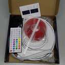 SILFU Neon Rope Lights, 50FT RGB LED Strip Lights, Waterproof IP67 LED Lights for Bedroom, DIY Design, Music Sync, 44 Key Remote Control, Multiple Modes for Bedroom, Holiday Decoration