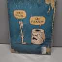 Humor Modern Bathroom Wall Decor 12x16inch I Hate My Jobs Toothbrush And Toilet Paper Wall Art Artwork Funny Cartoon Bath Poster Paintings Cute Restroom Canvas Prints Picture For Kids Lavatory Decor (10L" x 8W")