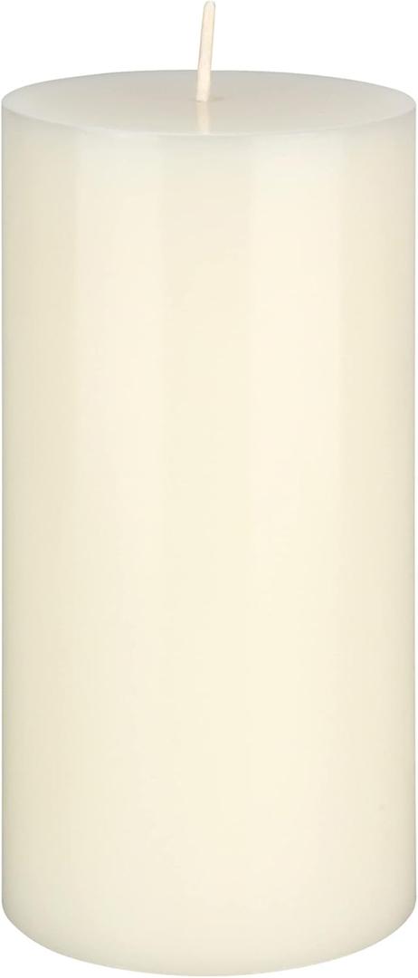 Mega Candles 1 pc Unscented Solid Ivory Pillar Candles, Hand Poured Premium Wax Candle 3 Inch x 6 Inch, Home Dcor, Spas, Weddings, Celebrations, Party, Centerpieces, Holidays, Vigils, Prayers