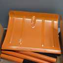 Heavy Duty Snow Shovel for Driveway 67 Inch Snow Shovel with Ergonomic LaborSaving Handle Tool, Snow Removal with Large Scoop Shovel for Outdoor Car Yard, Orange