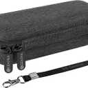 Geekria Shield Speaker Case Compatible with Anker Soundcore Cover, Replacement Hard Shell Portable Speaker Protective Carrying Bag with Cable Storage Keychain Hook (Grey)