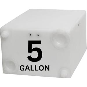 5 Gallon RV Fresh Water Tank, Potable Water Storage Tank for Drinking, Cooking, Cleaning, Showering, for Campers, Trailers, Motorhomes, RVs, Cube Shape, 16" x 11.75" x 8" (WT-5687)