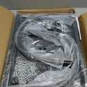 Hall Tree with Wheels and Hanging Hooks,Heavy-Duty Metal Coat Rack with Shoe Shelves,3-in-1 Narrow Entryway Storage for Small Space,Suitable for Hallway,Bedroom and Bathroom,Black