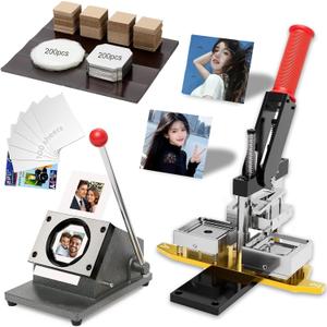 2x2in Square Photo Magnet Maker Machine - Friendly for All Skill Levels
DIY Fridge Magnets Making Kit, Includes Press + Paper Cutter + 200pcs Materials + 100 Photo Paper