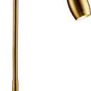 O'Bright Lumos - Versatile Clip-on Lamp: Zoomable Spotlight, Dimmable LED, Flexible Gooseneck, 4000K Light, 100% Metal Clamp - Ideal for Reading, Crafting, Work, and Headboards, Antique Brass