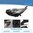 LABLT Driver Side Headlight Assembly Replacement for Sienna Le Xle 2021-2022 Left Side Headlamp 81150-08100
