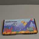 Wooden Puzzles for Toddlers Ocean Animals Montessori Toys Year Old Baby Girl Boy Gifts Educational Learning Bright Color Chunky Shape Puzzle Pack of 4