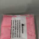 Leaveland Pink and White Stripe Set of 2 20x20 Inch Cotton Polyester Square Throw Pillow Cover Decorative Soft Cushion Case Fall Autumn Winter Christmas Home Decor Sofa Standard Size Accent Pillowcase