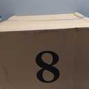 Amazon Basics Large Cat Litter Box with High Sides, Top Entry, Odor Control, Includes Scoop, 20.5 x 14.75 x 14.38 inches, Grey