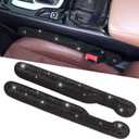 Car Seat Gap Filler Black, Bling Car Accessories for Women Universal Fit for Car Truck SUV, 2 Pack Handmade Crystal Rhinestone Diamond Seat Gap Blocker Stop Things from Dropping(Black)