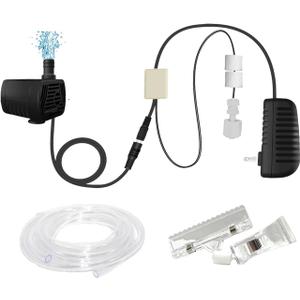 Auto Top Off System with Water Level Sensor, Preset Drain/Refill Function, Auto Start/Stop, Water Pump(200L/H) with 6.5ft Tube for Garden/Tank/Pond/Aquarium/Statuary/Hydroponics, Outdoor/Indoor