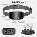NBJU Bark Collar for Dogs,Rechargeable Anti Barking Training Collar with 7 Adjustable Sensitivity and Intensity Beep Vibration for Small Medium Large Dogs (Black)