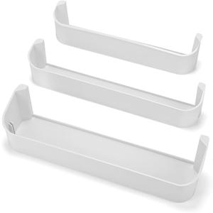 AceOrbit 3 Pack RV Refrigerator Door Shelf Replacement Kit Compatible with 29325760166, Compatible with DM/RM Series for Refrigerator Parts Freezer Upper Bottom Plastic Door Shelves