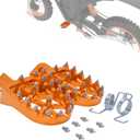 Dirt Bike Foot Pegs for Tutti Soleil01,CNC 7075 Aluminum FootPegs Rest Pedal for Tuttio Soleil 01 Off-Road EBike-Orange