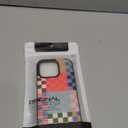 iPhone 16 Pro Wallet Case Card Holder Slot Slim Cute Design Soft Leather Protective Phone Case with 2 Credit Card Pockets for iPhone 16 Pro 6.3 inch for Women,Colorful Checkerboard