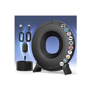 Antier Amplified Indoor Outdoor Digital Tv Antenna – Powerful Best Amplifier Signal Booster up to 275+ Miles Range Support 8K 4K Full HD Smart and Older Tvs with 16ft Coaxial Cable