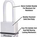 Master Lock M530XTLH Magnum Solid Steel Keyed Alike Padlocks, 1-Pack, 2-Count