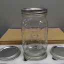 SUT Wide Mouth Mason Jars 32 oz,9 Pack Quart Mason Jars With Airtight lids and Bands,Clear Canning Jars 32 oz for Preserving,Meal Prep,Overnight Oats,Fermenting, Pickling